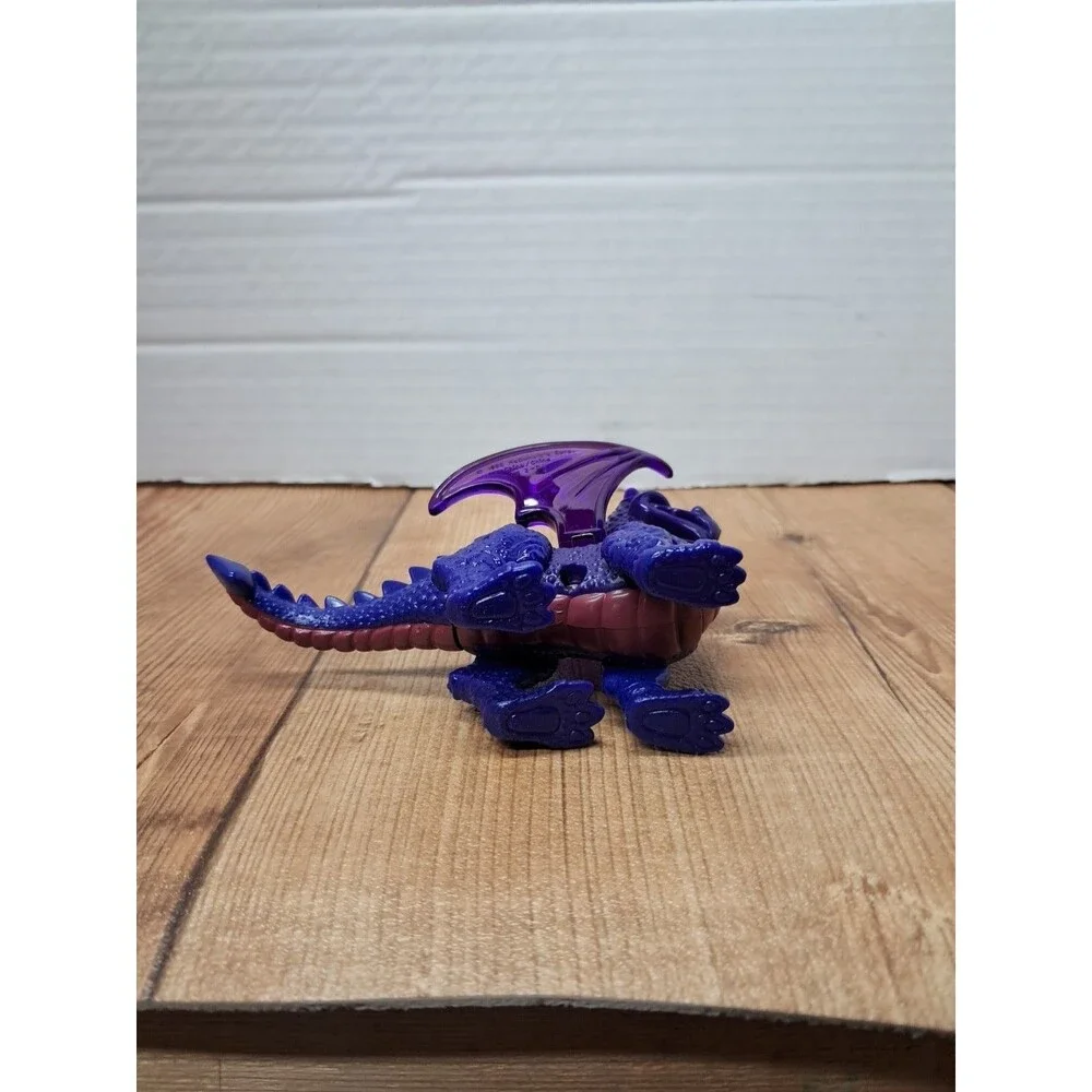 Disney Animal Kingdom 1998 McDonalds Purple Dragon Figure Vintage Happy Meal Toy
